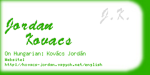 jordan kovacs business card