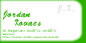 jordan kovacs business card